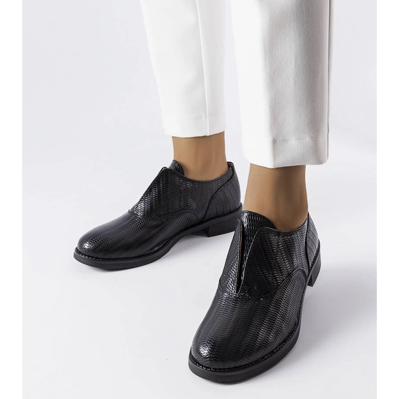 Brogues bege LS5379 Taupe preto 1