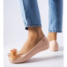 BM Bailarinas bege de Jerome com laço 2