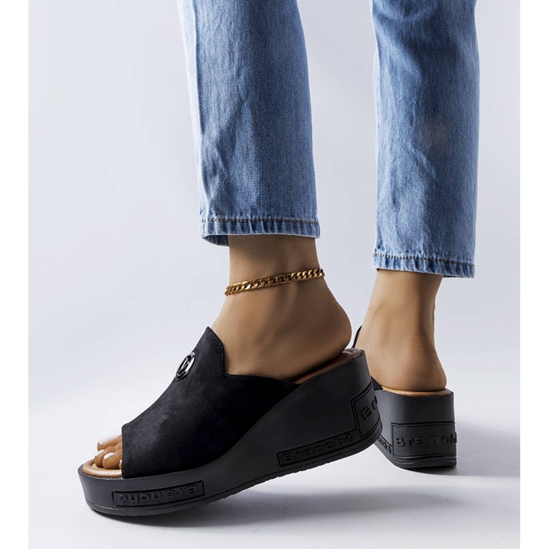 BM Sandália de salto alto Vincez preta preto 1