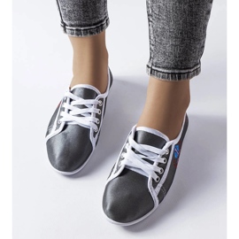 Ténis Woodstock cinzentos de mulher cinza 2