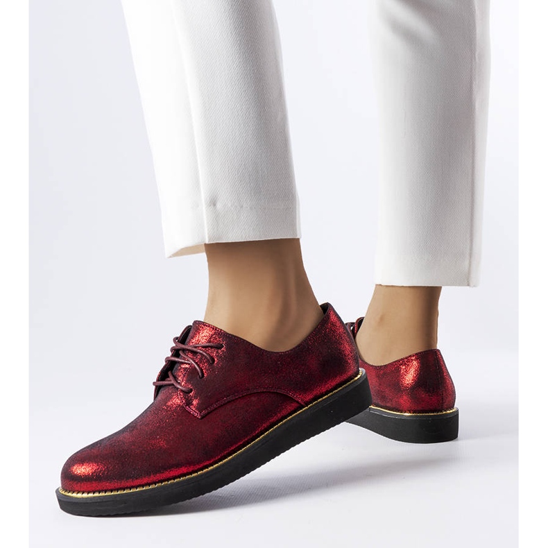 Sapato vermelho brocado com glitter Cemetery 1