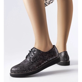 Sapatos de brocado com glitter preto Cemetery 1