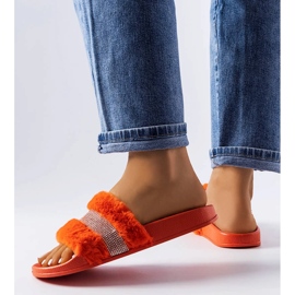 Sliders laranja com zircônia cúbica da Carrito 2