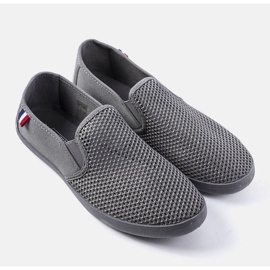 Tênis masculino vazado cinza Garibaldi 1