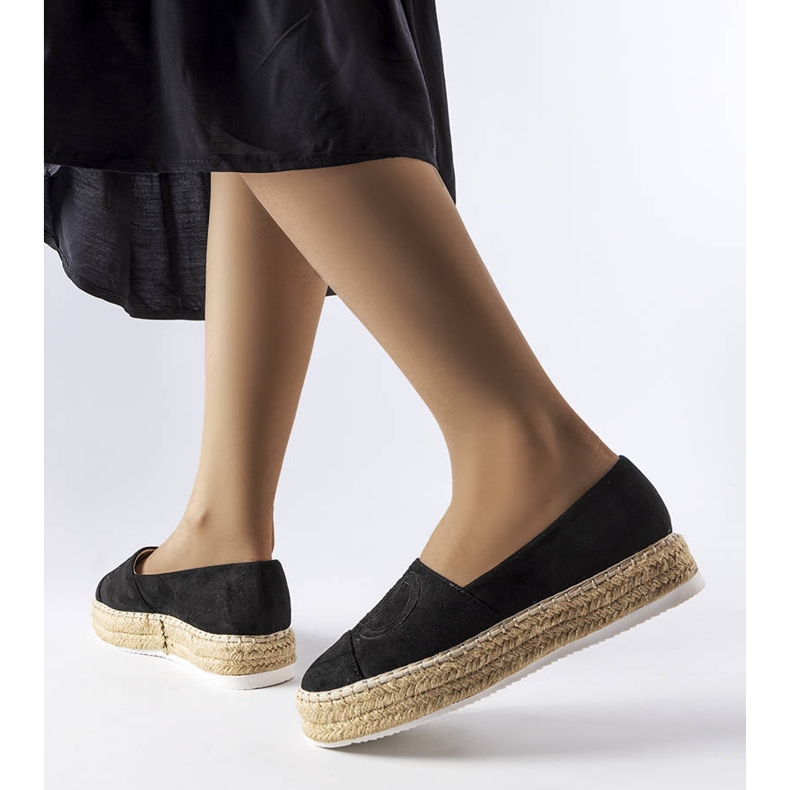 Alpargatas pretas com plataforma, Beaudry preto 1 Alpargatas pretas com plataforma, Beaudry preto 1