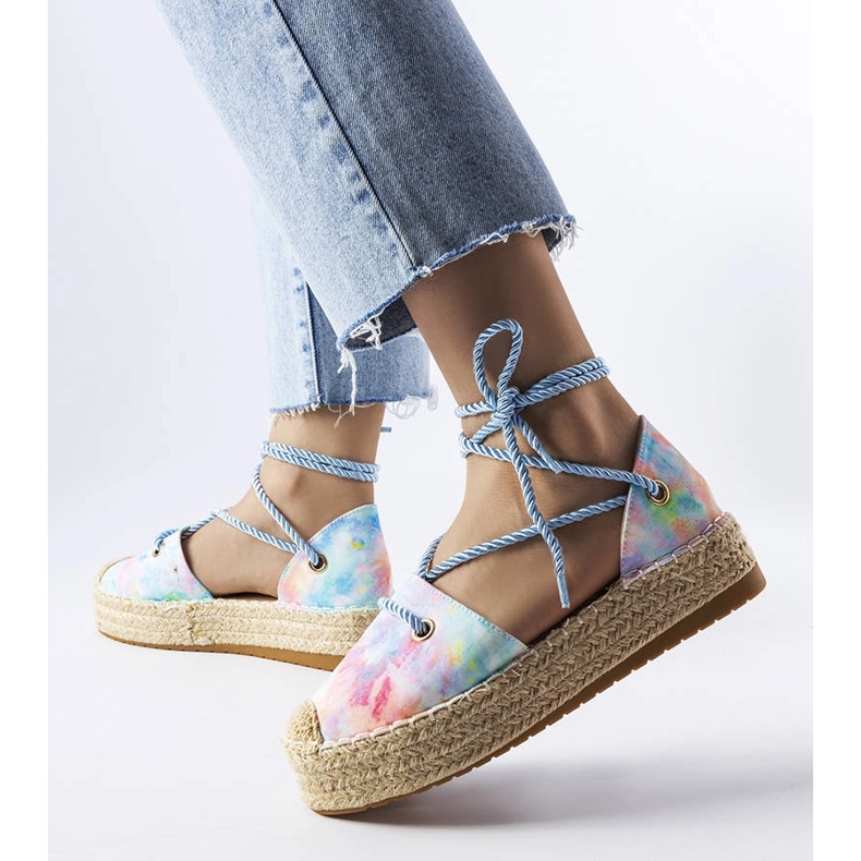 Espadrille plataforma azul Duffet 1 Espadrille plataforma azul Duffet 1