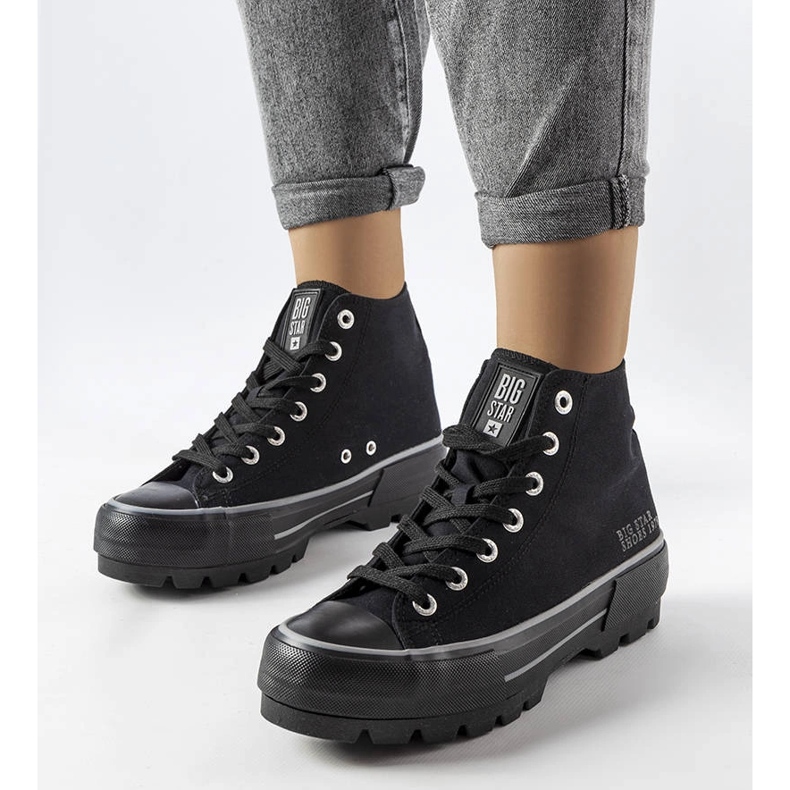 Botins pretos Big Star LL274155 1