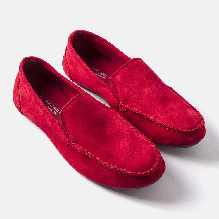 Mocassins masculinos Sterlington vermelhos 1