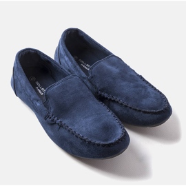 Mocassins marinhos masculinos Sterlington azul 1