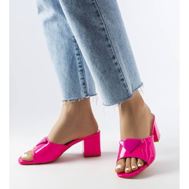 Sliders de poste de galhos laqueados rosa 1