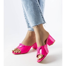 Sliders de poste de galhos laqueados rosa 2