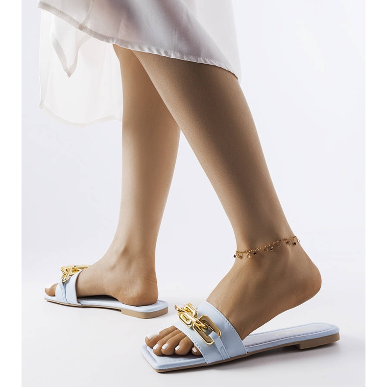 Cherell slides de corrente azul 2