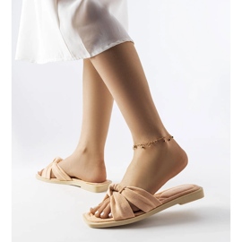 Inna Chinelos rosa feitos de camurça ecológica da Pride 1