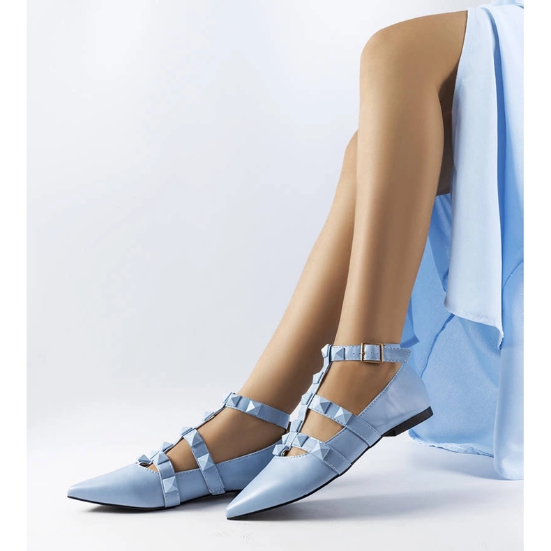 Bailarinas azuis com espetacular fecho Blur azul 1