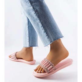 Sandália rosa com zircões Anapor 2 Sandália rosa com zircões Anapor 2