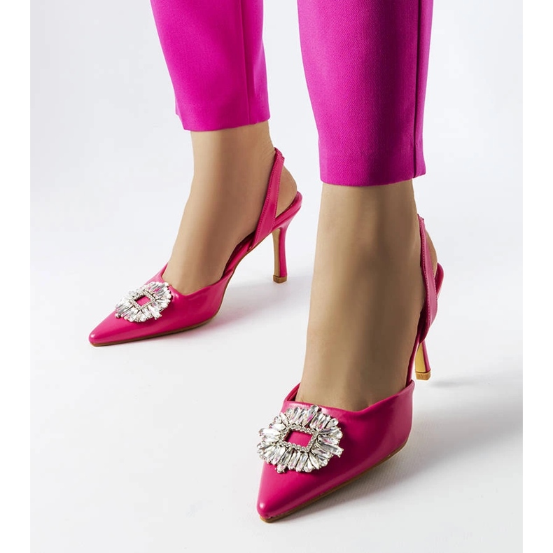 Sapatos de zircônia cúbica rosa Moïse 1