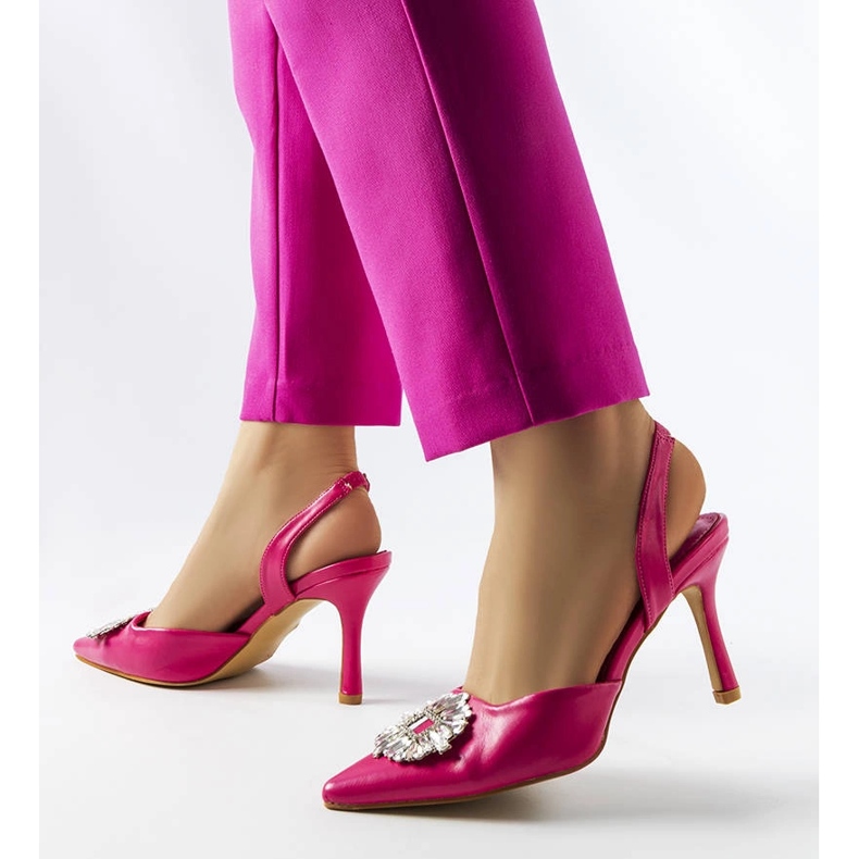 Sapatos de zircônia cúbica rosa Moïse 2