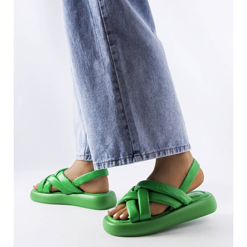 Slides de plataforma verde Primeau 1 Slides de plataforma verde Primeau 1