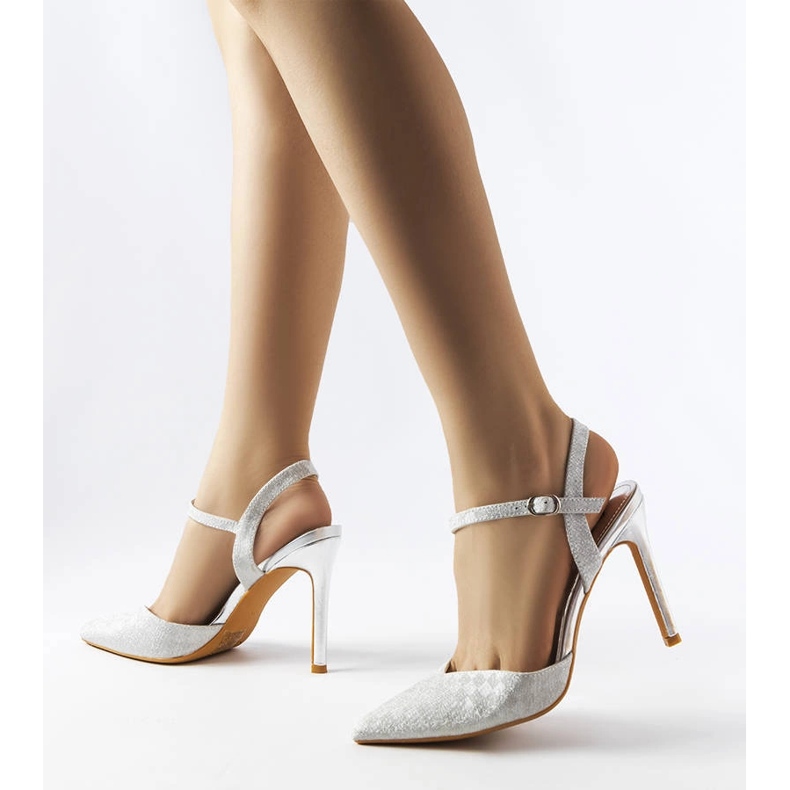 Salto brilhante prata Gallia 2