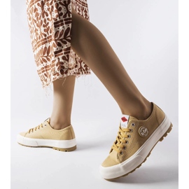 Lee Cooper LCW-23-44-1655L tênis bege 1