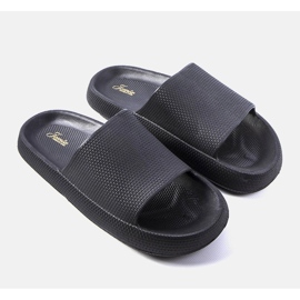 Chinelos masculinos negros Huon preto 1