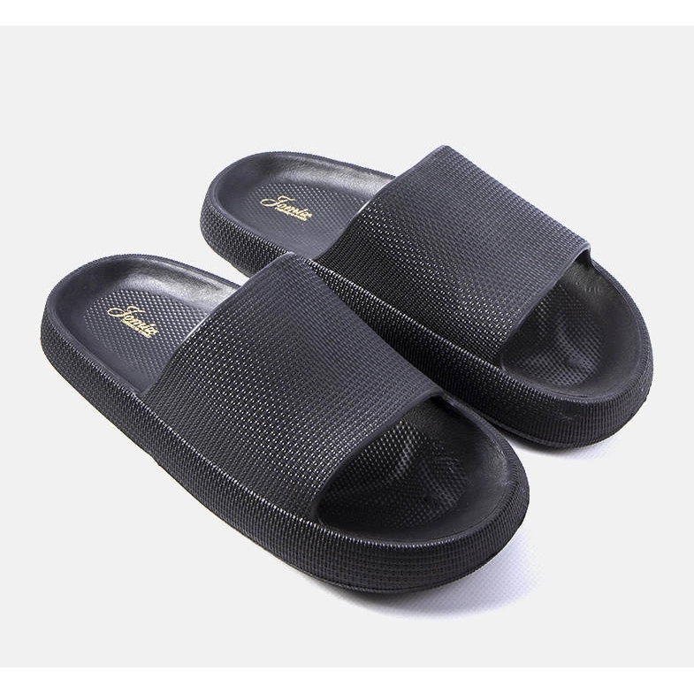 Chinelos masculinos negros Huon preto 1