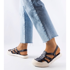 Sandália preta de borracha Canton preto 1