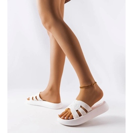 Coudert chinelos de borracha branca branco 1