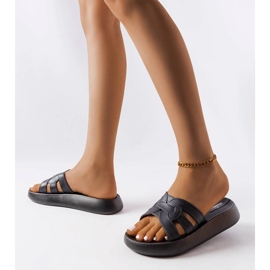 Corrediças de borracha preta Coudert preto 2