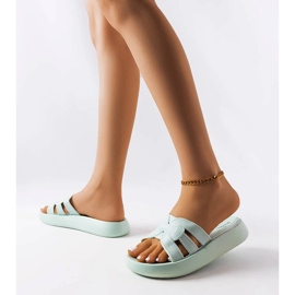 Coudert chinelos de borracha azul 1