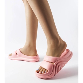 Chinelos de borracha rosa da Geneve 2