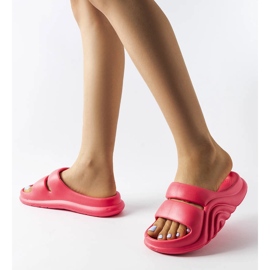 Slides de borracha rosa escuro da Geneve 2