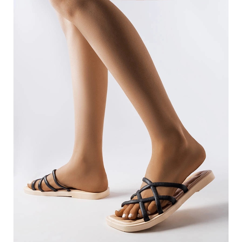 Slides de borracha pretos da Pearlman 1