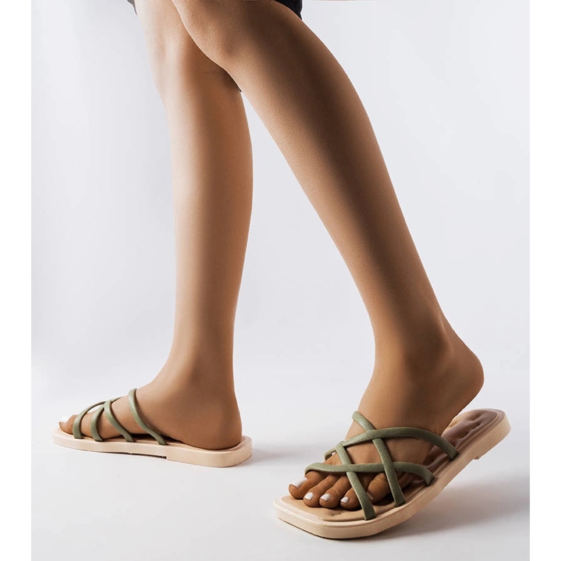 Slides de borracha verde Pearlman 1