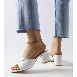 Abas lacadas a branco no poste do Ramal 2