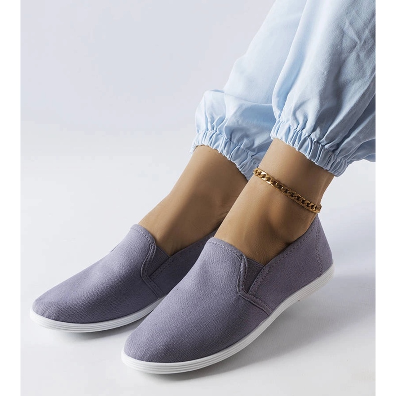 Inna Tênis de tecido cinza Quincy 1