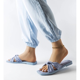 Pantufas de camurça ecológica azul Pride 2