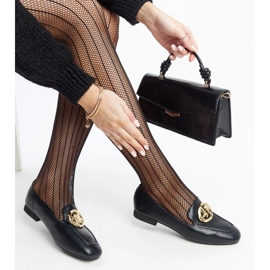 Mocassim preto com detalhes dourados, Bergeron 1