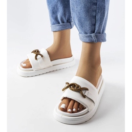 Sandália plataforma branca Frédérique branco 1