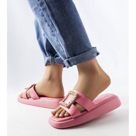 Sliders de strass rosa Fusbert 2