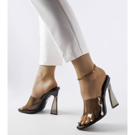 Sliders transparentes pretos da Clichy 1