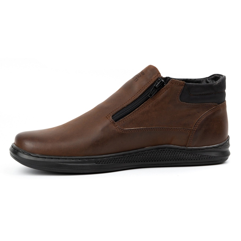 Polbut Botas de inverno masculinas marrom escuro K29 1