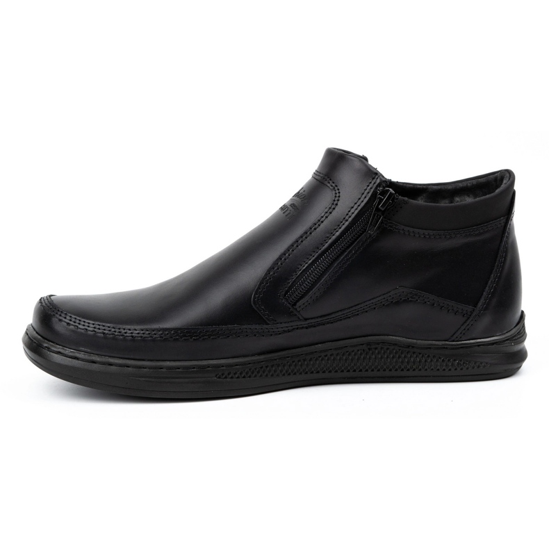 Polbut Botas de inverno masculinas negras K30 preto 1
