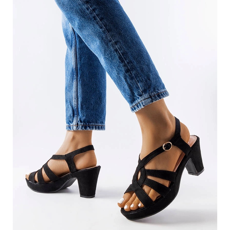 Inna Sandália preta Monjeau stiletto preto 1