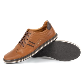 Polbut Sapatos masculinos casuais de 1801L com machado de camelo castanho 1 Polbut Sapatos masculinos casuais de 1801L com machado de camelo castanho 1