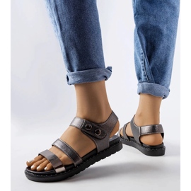 Sandália cinza metalizada Lanham 1