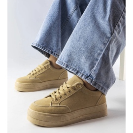 Tênis plataforma bege Amathymes. 1