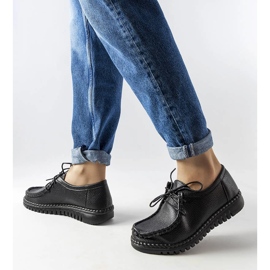 Inna Mocassim preto com cadarço, Tuva 1