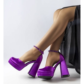 Inna Sapatos de salto alto roxos Elida tolet 1