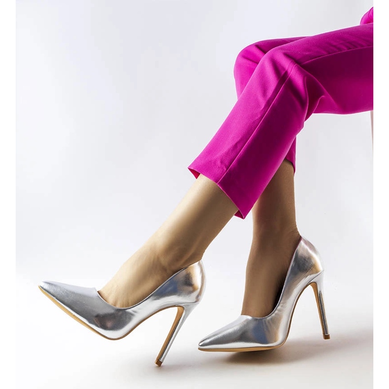 Salto Cabell prateado metalizado prata 1